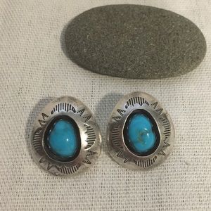 Vintage Navajo Turquoise Earrings
